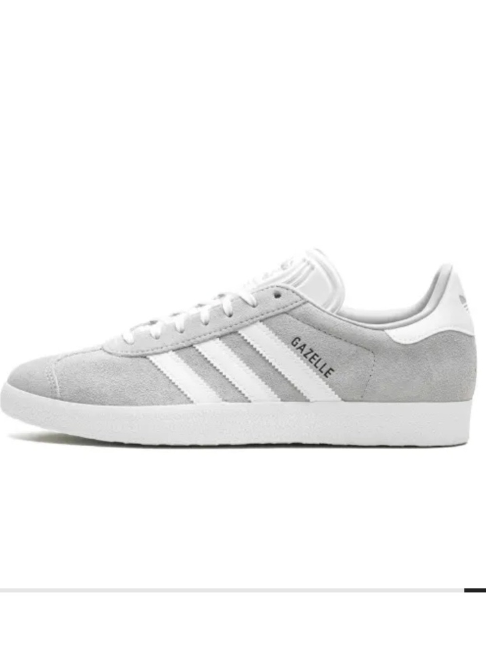 Adidas Womens Gazelle Sneakers Light Gray, size 6.5